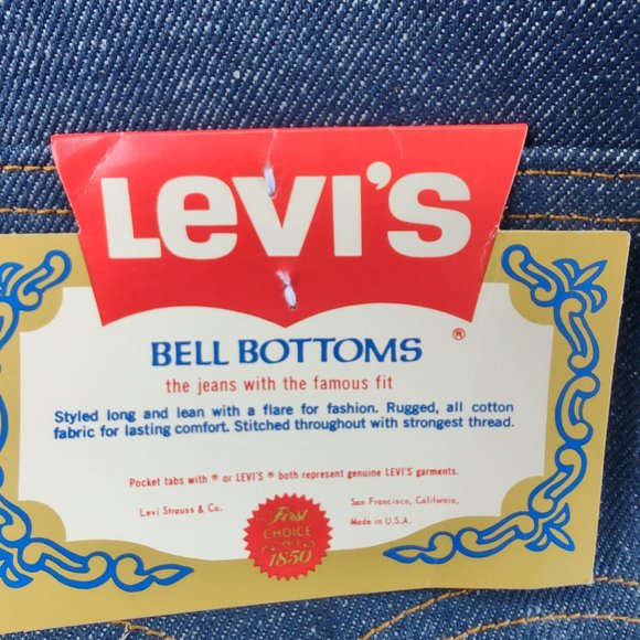 Mens Levi jeans, Vintage 70s Bell Bottoms 36x32